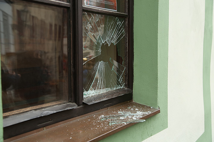 A2B Glass are able to board up broken windows while they are being repaired in Verwood.